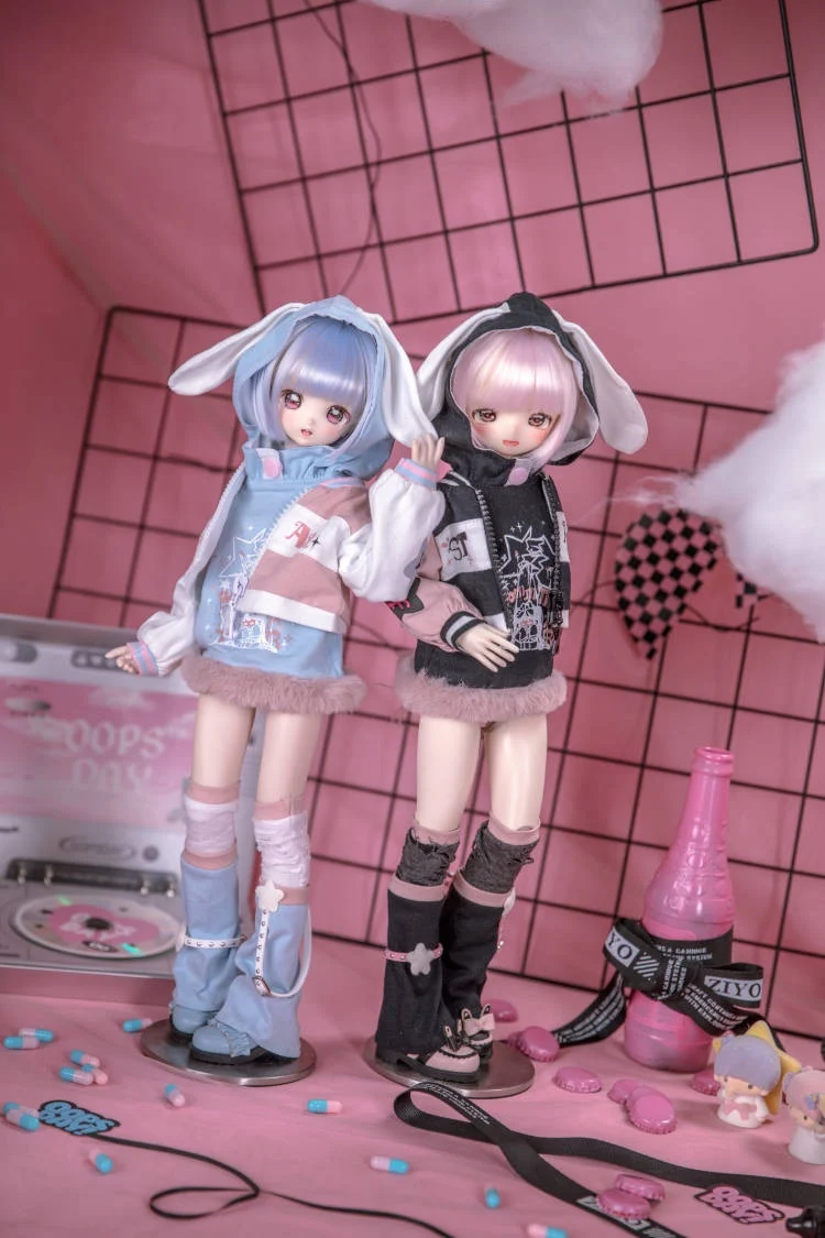 

BJD doll clothes suitable for 1/4 size cute doll clothes set star uniform doll accessories (4 points)