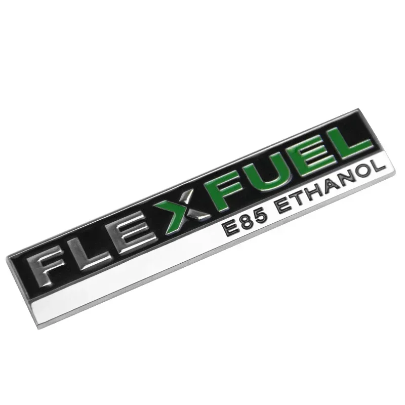 Metal FLEXFUEL Car Stickers Badge Emblem Tail Decal Auto Styling For Ford S-MAX Everest FLEX KUGA Focus Mondeo stline TRANSIT