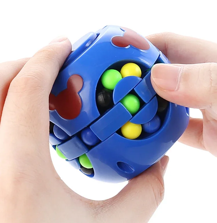 Cube de Haricot Magique Rotatif, Jouet du Bout des Doigts, Puzzle pour Enfants, Jeu Interactif Créatif, Fidget Spinners, Jouets d'Instituts Soulignés, Rubix