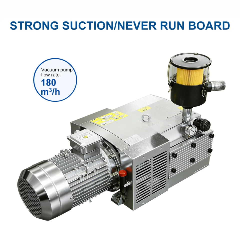 KVF160 5.5KW 220/380V 50/60Hz three-phase dry oil-free rotary vane vacuum pump, suitable for numerical control machine tool indu