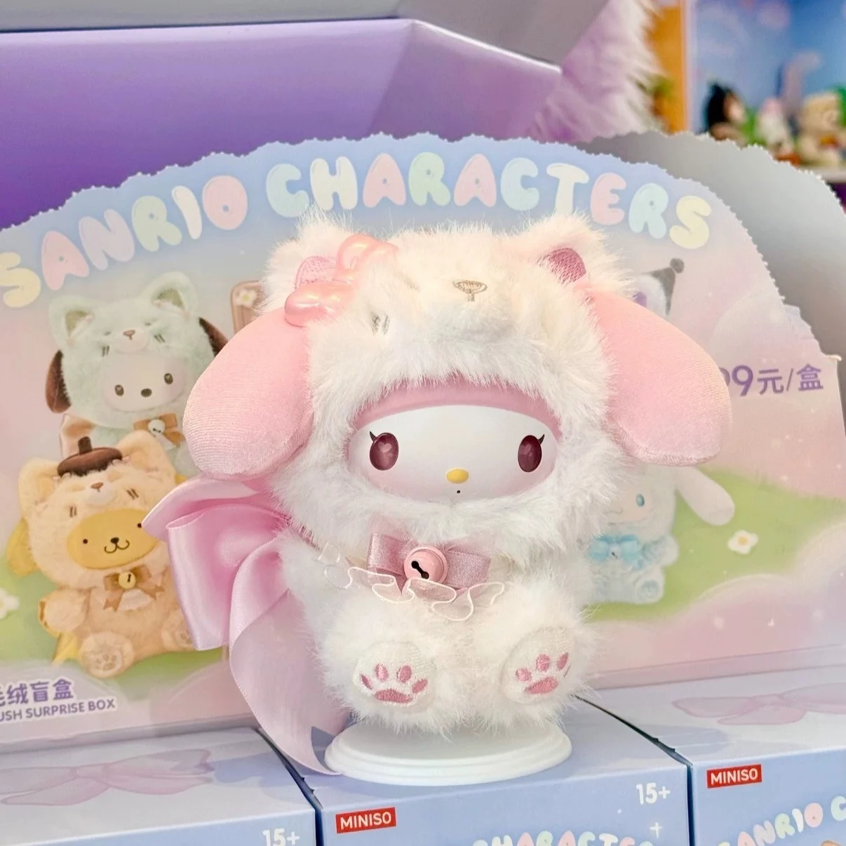 

Original Sanrio Character Blind Box Melody New Fox Island Vinyl Doll Bag Pendant Home Decoration Cartoon Girl Surprise Gift Toys