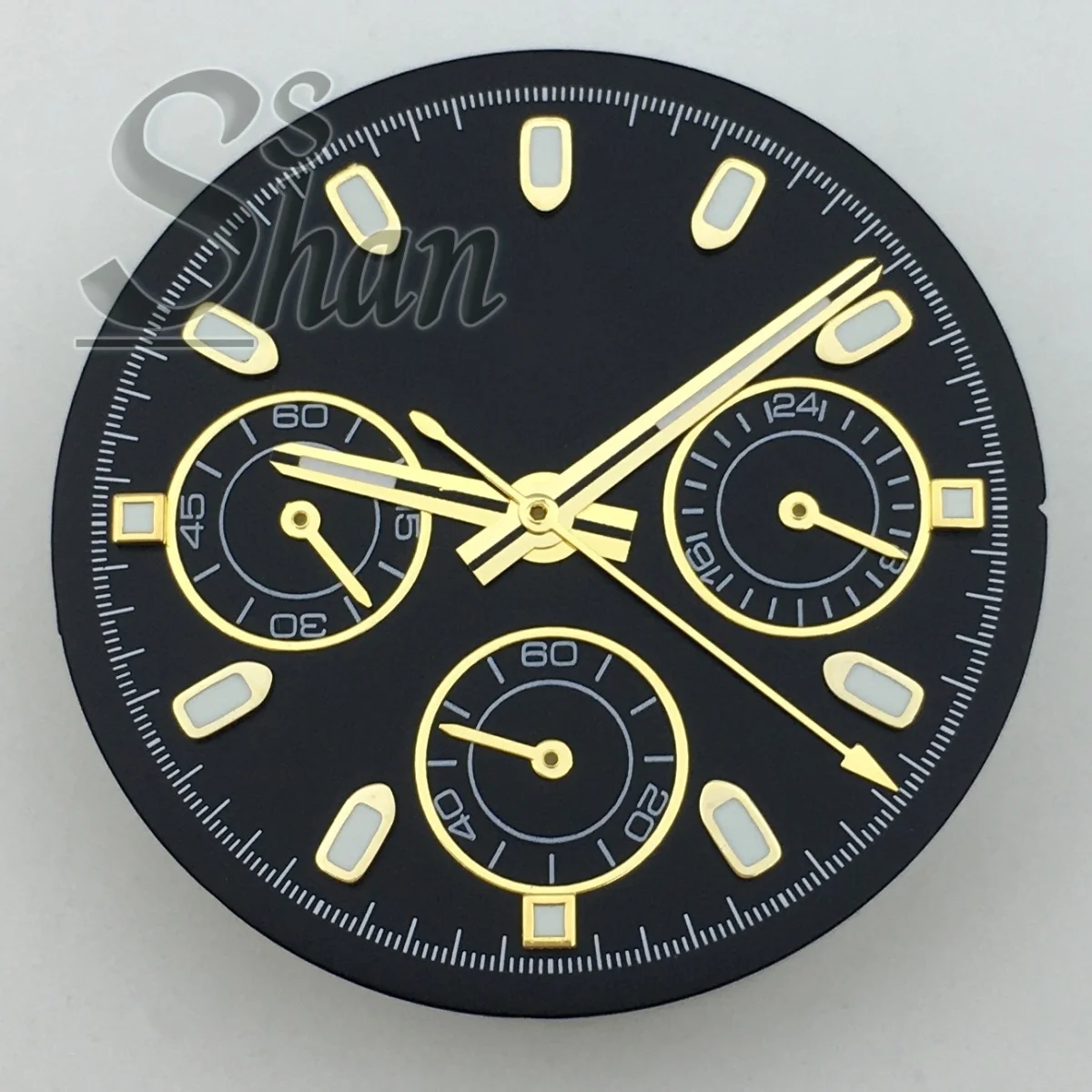 

VK63 30mm black blue gray white dial and hands are suitable accessories for men's VK63 quartz movement watches