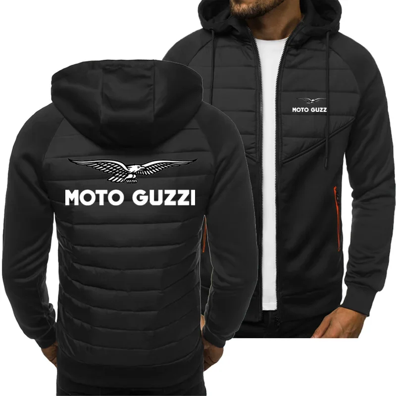 MotoGuzzi-Moletom esportivo de manga comprida masculino, moletons casuais, cardigã, jaqueta com zíper, primavera, outono, nova moda, 2023