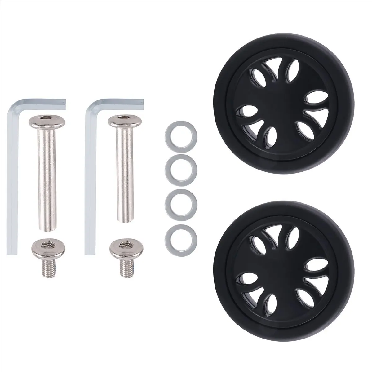 ABQR 50 мм X15 мм сменные колеса для багажа, сменные колеса из искусственной кожи, сменные колеса для чемодана, сменные колеса для багажа