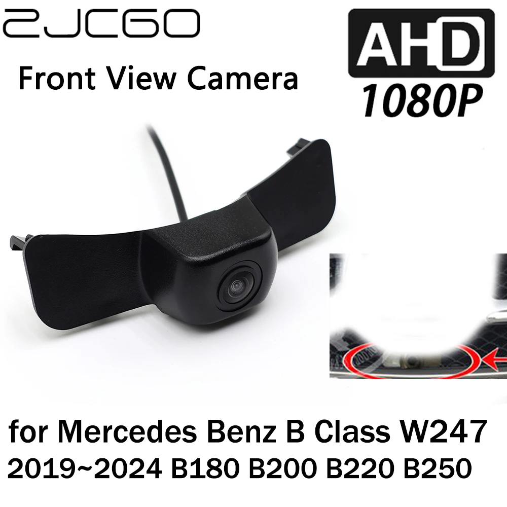 

ZJCGO Car Front View LOGO Parking Camera AHD 1080P Night Vision for Mercedes Benz B Class W247 B180 B200 B220 B250 2019~2024