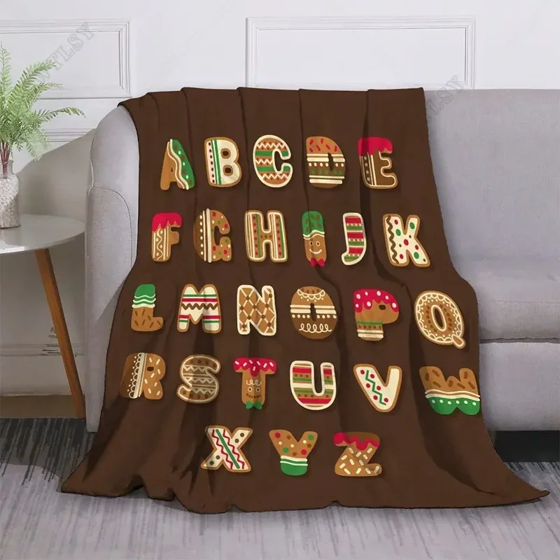 Alphabet Lore Flannel Throw Blanket Anime Cartoon Super Soft Micro Suitable for Sofa Living Room Throws All Season Lightweigh@0￥