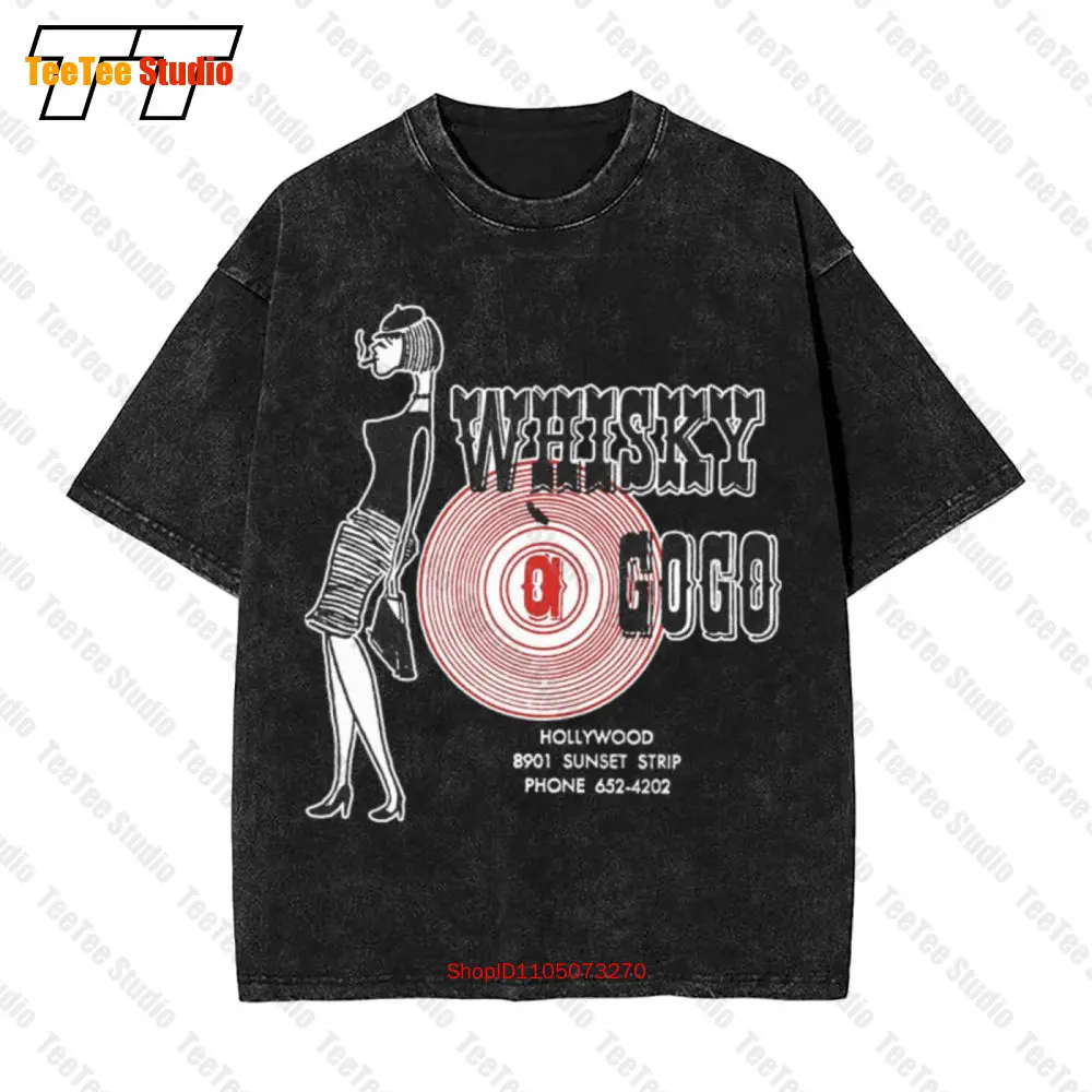 Whisky A Gogo Día de la Madre del Padre Vintage Camiseta de gran tamaño DZ3T