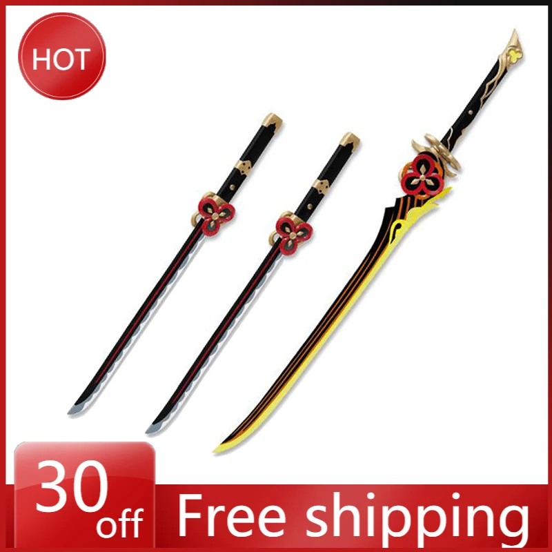108 cm Genshin Impact Schwert Modell Cos Chiori Arme Uraku Misugiri PVC Modell Raum Dekoration Desktop Ornamente Urlaub Geschenke Spielzeug