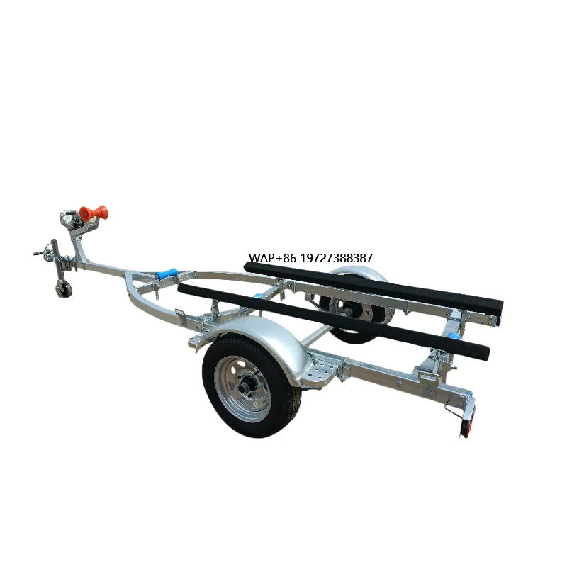 

Small Single-axle Silver Marine Trailer for 4-5 Meter Inflatable and Hot-Dip Galvanized Boats | Load Capacity 500-1000kg