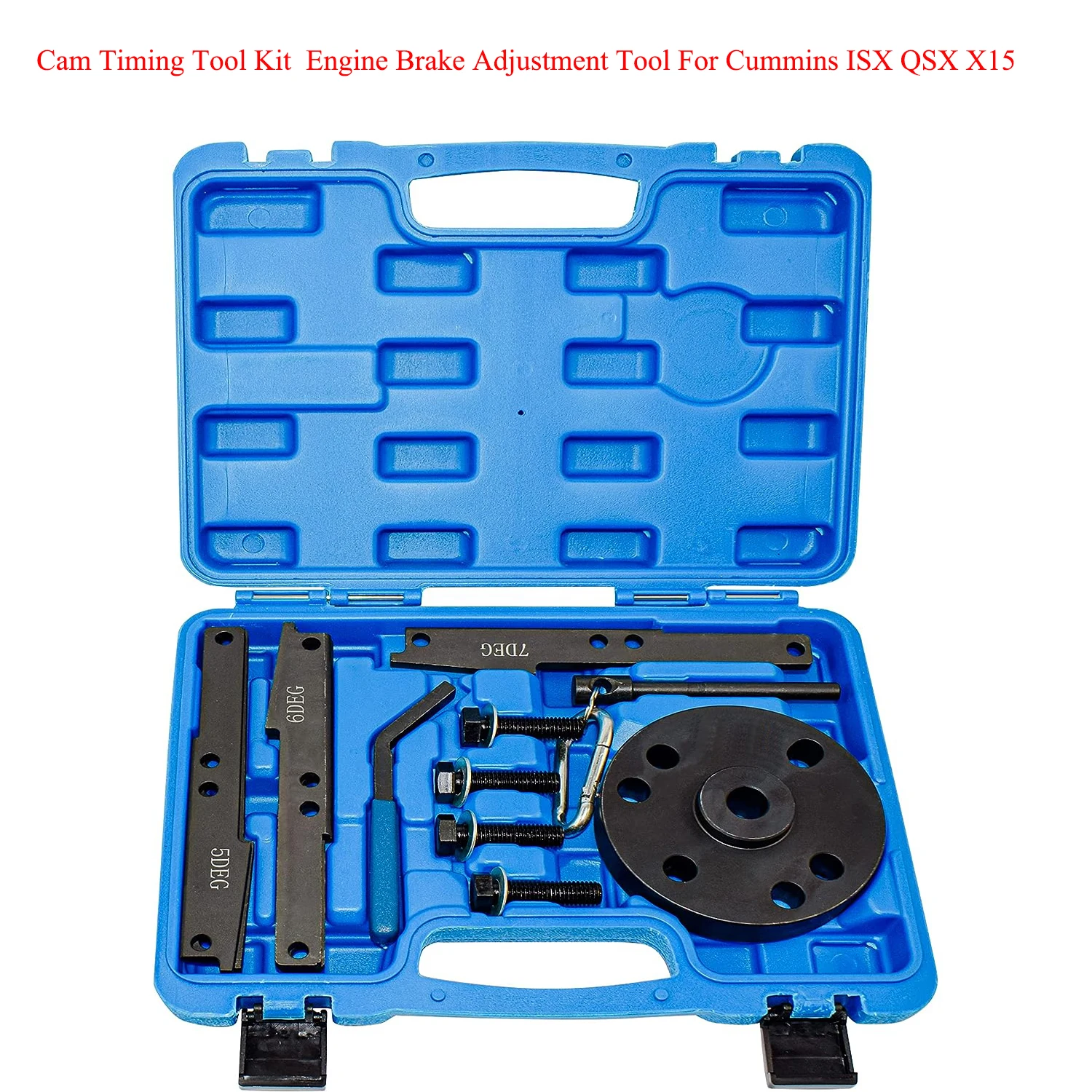 Cam Timing Tool Kit para Cummins ISX QSX X15, Ajuste do freio do motor, 4, 5, 6, 7 Graus Wedge, Substitua 3163020, 3163069