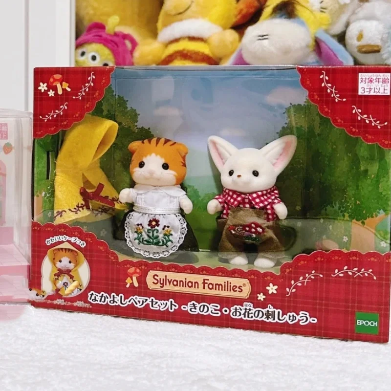 

Оригинальный брелок Sylvanian Families, одежда Sorpresa, мебельные фигурки Houes Accesorios, семейная игрушка Fennec Fox, кленовый лист, кошка