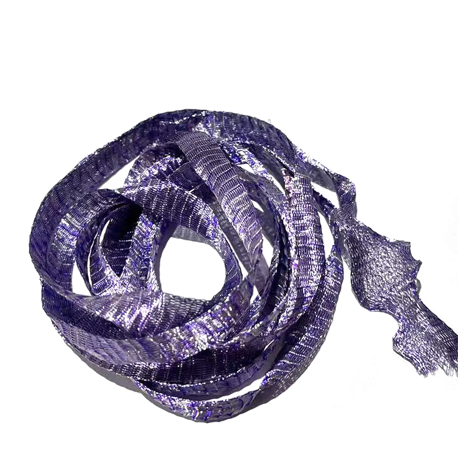 XUQIAN Hot Sale 1mm to 20mm Purple With Other Colorful Copper Wire Mesh Ribbon For DIY Hairpin Necklace Craft Jewelry Making