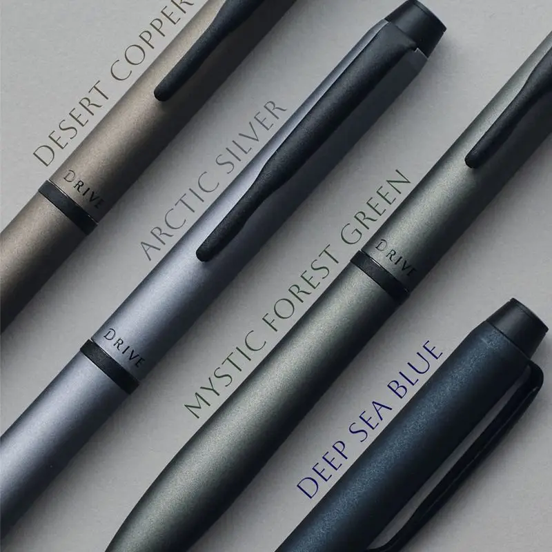 Japan Rollerball Pen PILOT ACRO Gel Pens DRIVE Black 0.7mm Metallic Texture Rotary Design Signature High Quality Writing Pen