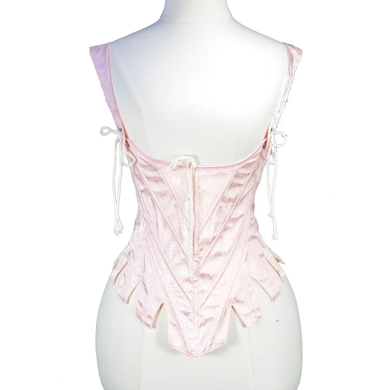 Sexy Overbust Corset Top Women Vintage Satin Bow Bustier Lingerie Body Shaper Burlesque Corsets