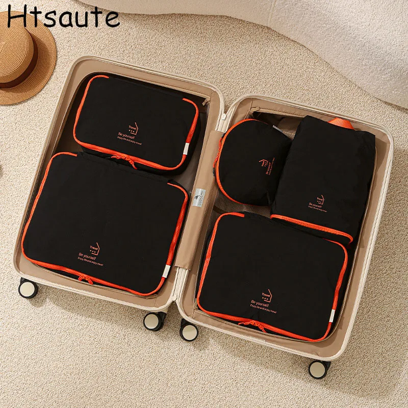 5-piece large size travel organizer portable suitcase organizer clothes shoes makeup bag luggage organizer travel storage bag