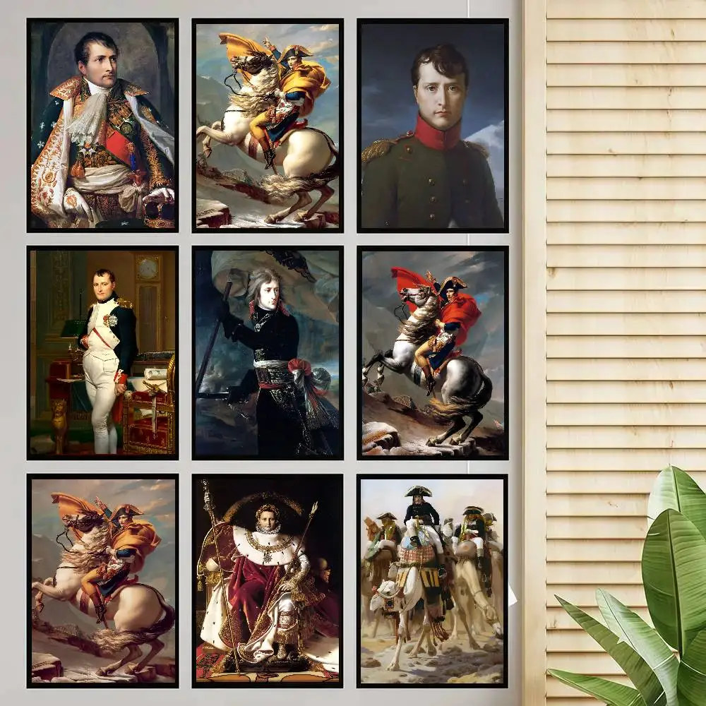 Napoleon Bonaparte Portrait Poster Self-adhesive Art Room Entrance Restaurant Wall Decor Art Painting