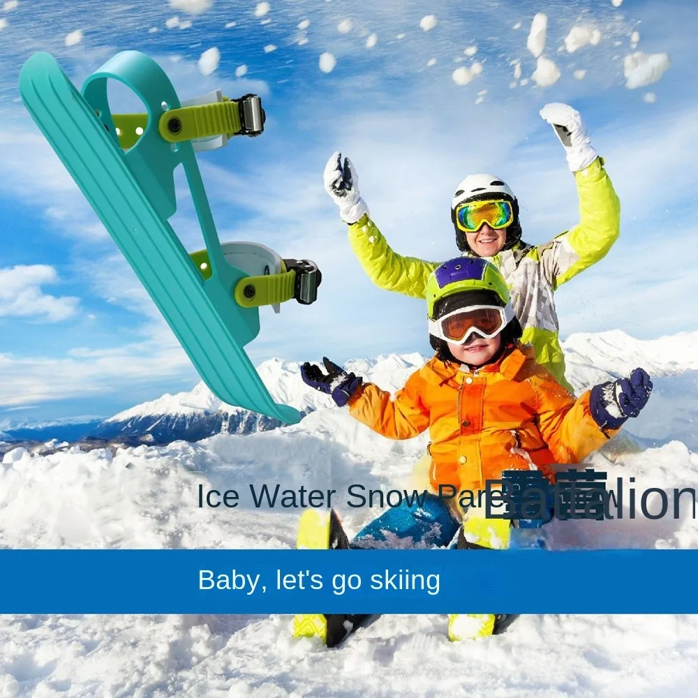 ملحقات التزلج عالية الجودة، أدوات التزلج على الجليد، زلاجات ثلجية قابلة للتعديل، زلاجات خفيفة الوزن في الهواء الطلق #4