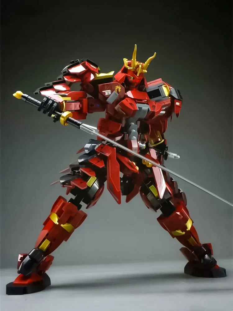 

Ninja mecha warrior robot warrior assembled building blocks a Fei tiger boy model toy hand do a children's birthday gift