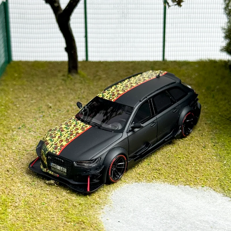 1:64 Jec Audi Rs6 Earthenware Jar Travel Dtm Limited Edition Simulation Resin Miniature Car Model Custom Children'S Toy Ornament