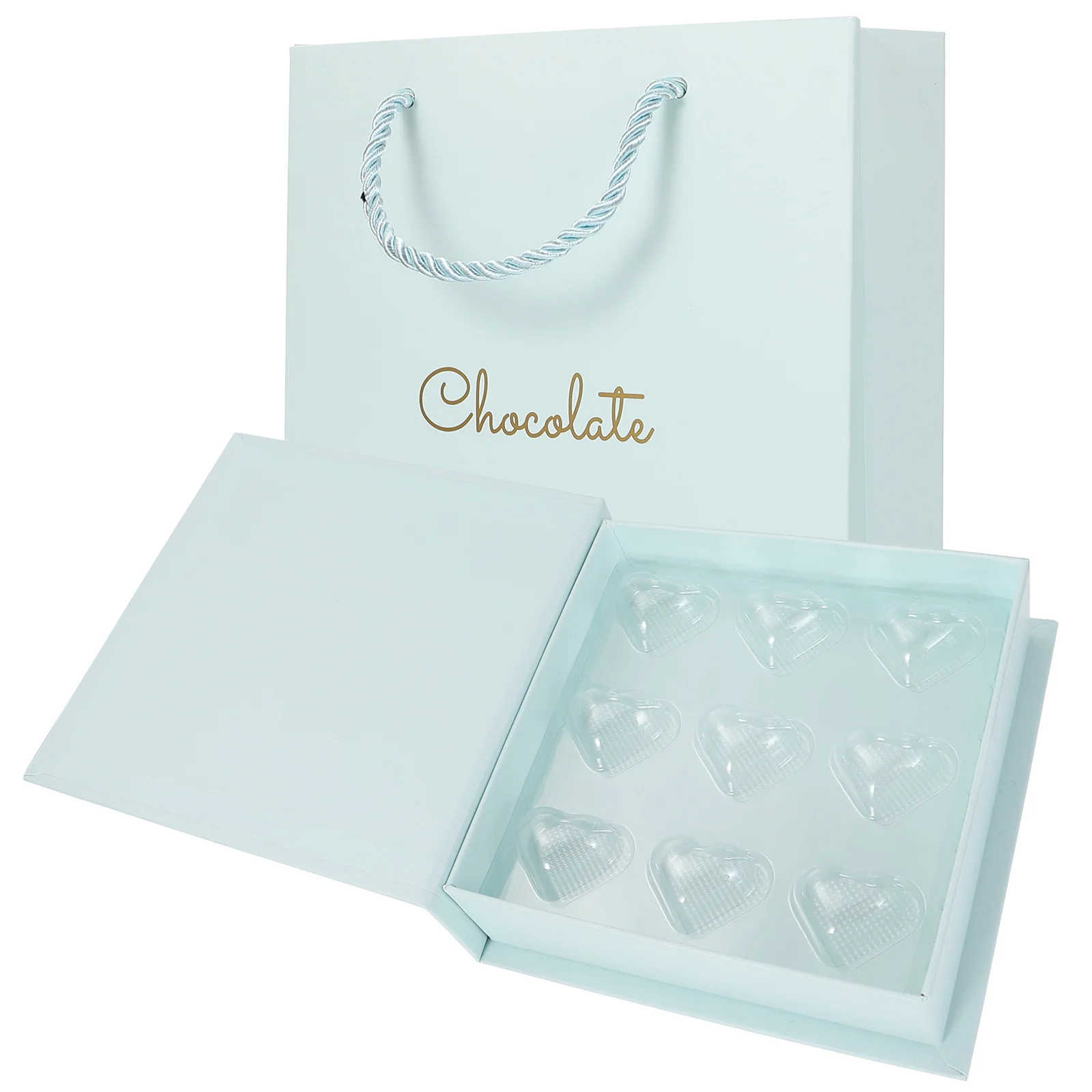 

1pc Heart-Shaped Chocolate Gift Box Compartment Storage For Wedding Party Festival Candy Wrapping Packaging Present Box