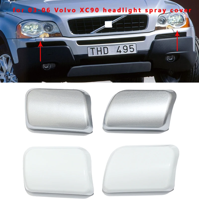Suitable for 03-06 Volvo XC90 Front Headlight Spray Cover, Front Bumper Spray Cover, Headlight Front Small Cover OE 30698208
