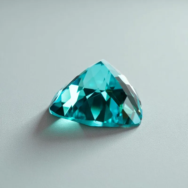 Выращенный в лаборатории Paraiba VVS1 неоновый синий цвет драгоценный камень для DIY подвески расширенные ювелирные изделия кольца серьги изготовление на выбор сертификат Фото №4