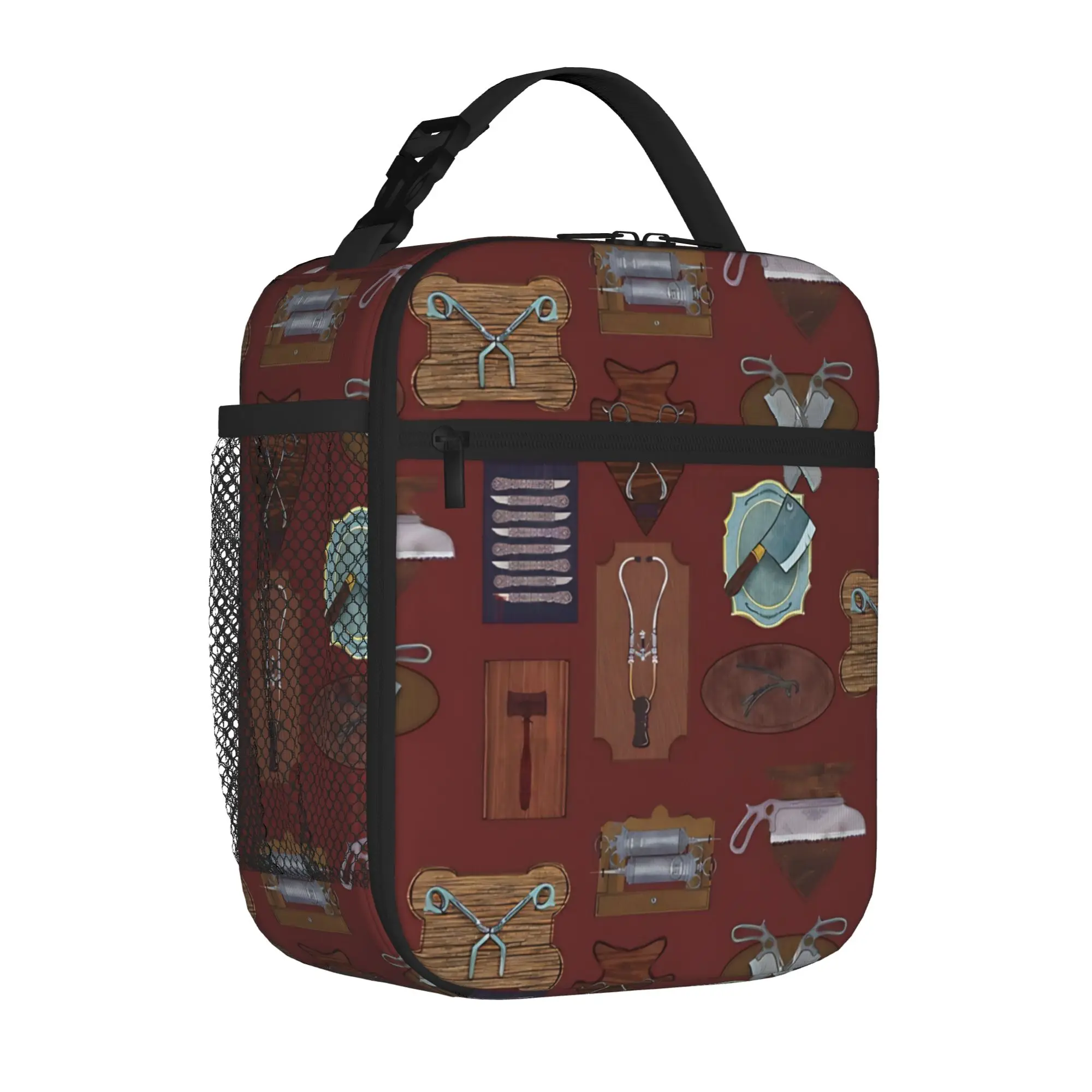 1 Piece Portable Lunch Container Tools of the trade Zipper Closure Durable Pocket Medical For Lunch Box Bag