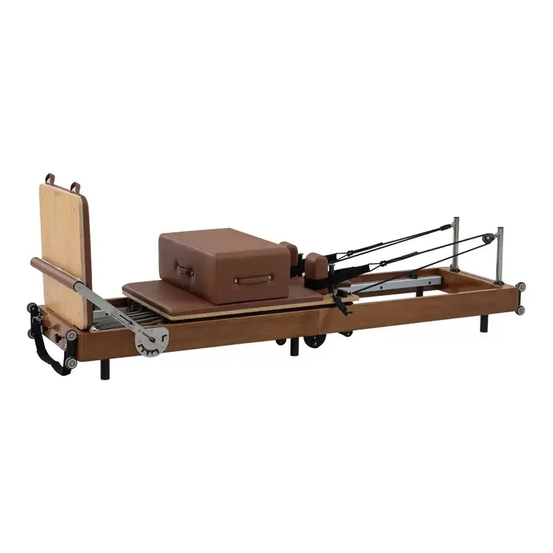 Foldable Pilates Bed Core Fit Equipment Training Fitness Bed Customizable with Square Box Pilates Reformer view 6