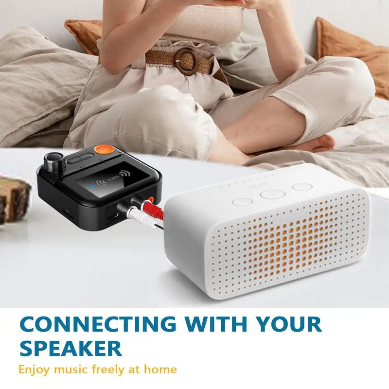 Wireless Audio Receiver Wireless Aux Adapter Receiver With 3.5mm Audio Cable Audio Signal Receiver For TV PC Powered Speaker