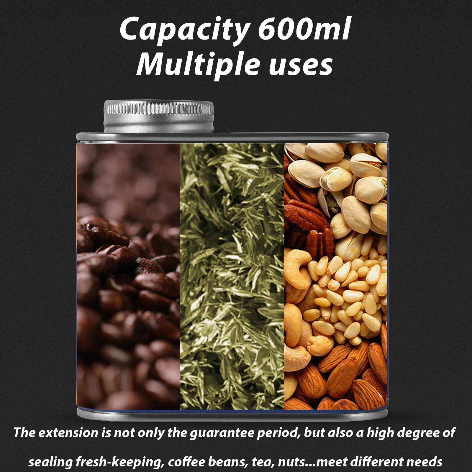 MHW 3BOMBER الفول علبة محكمة الغلق 600 مللي مع صمام الهواء المعدني مختومة القهوة ورق فلتر حقيبة المحمولة رحلة التخييم أدوات مطبخ #2