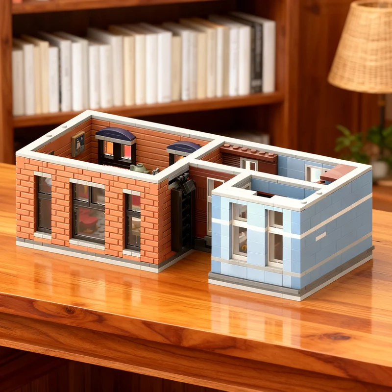 2019pcs MOC Detectives Office Floor Modular Streetscape Model Building blocks Architecture toys Christmas gifts Education Kids
