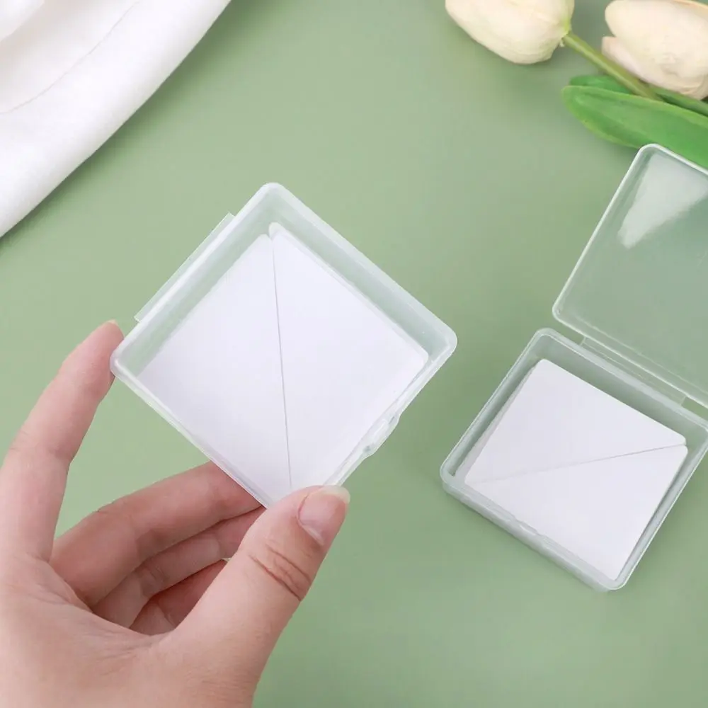 50PCS Practical PVC Collar Fixed Pads Self Adhesive Anti-roll Stand Collar Shaper Invisible Shirt Styling Tape Women Men