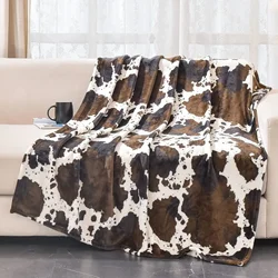 Cow printed blanket, adult and children's gift blanket,comfortable and soft flannel blanket,Mother's Day Christmas birthday gift