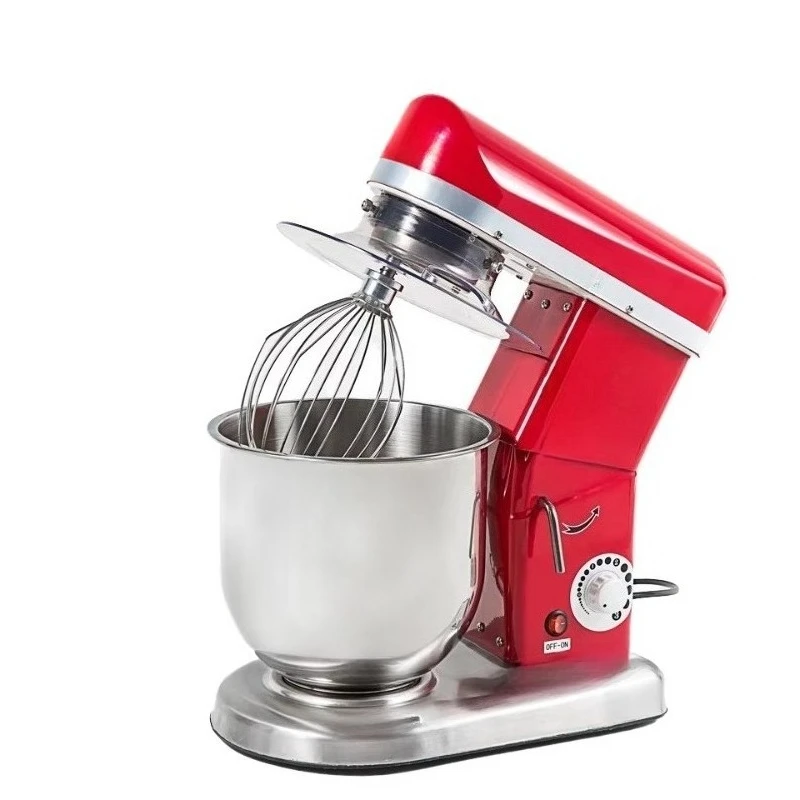 500W Commercial Stand Mixer Kitchen Electric Metal Food Mixer with 5L Bowl Dough Hook Whisk Beater for Flours New Condition