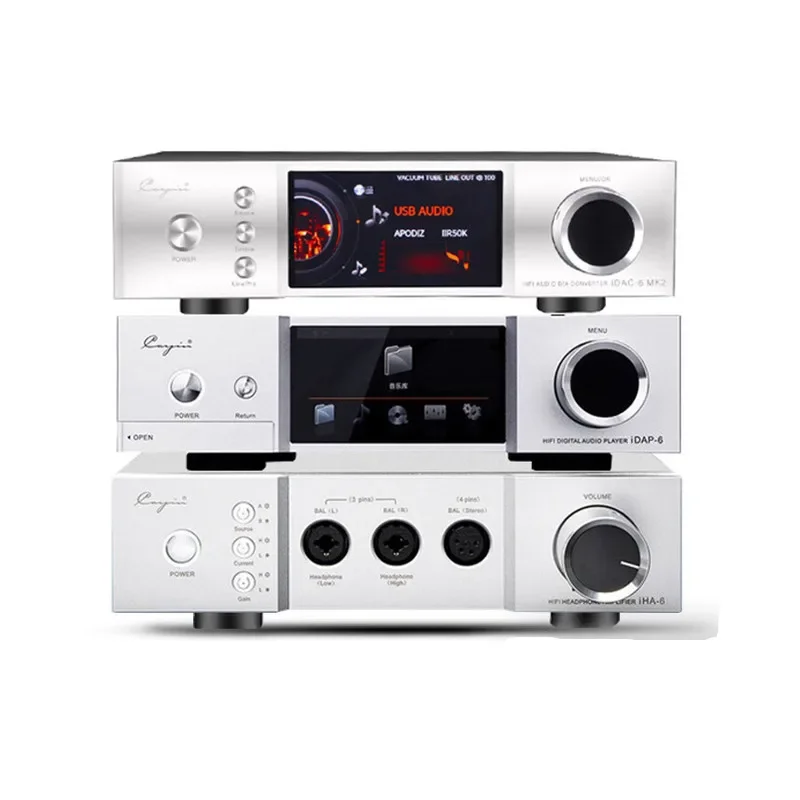1Set/3PCS Ca-yin IDAP-6 Audio Player+iDAC-6MKII MK2 Vacuum Tube DAC+iHA-6 Headphone Amp System/Single Product Can Be Purchased