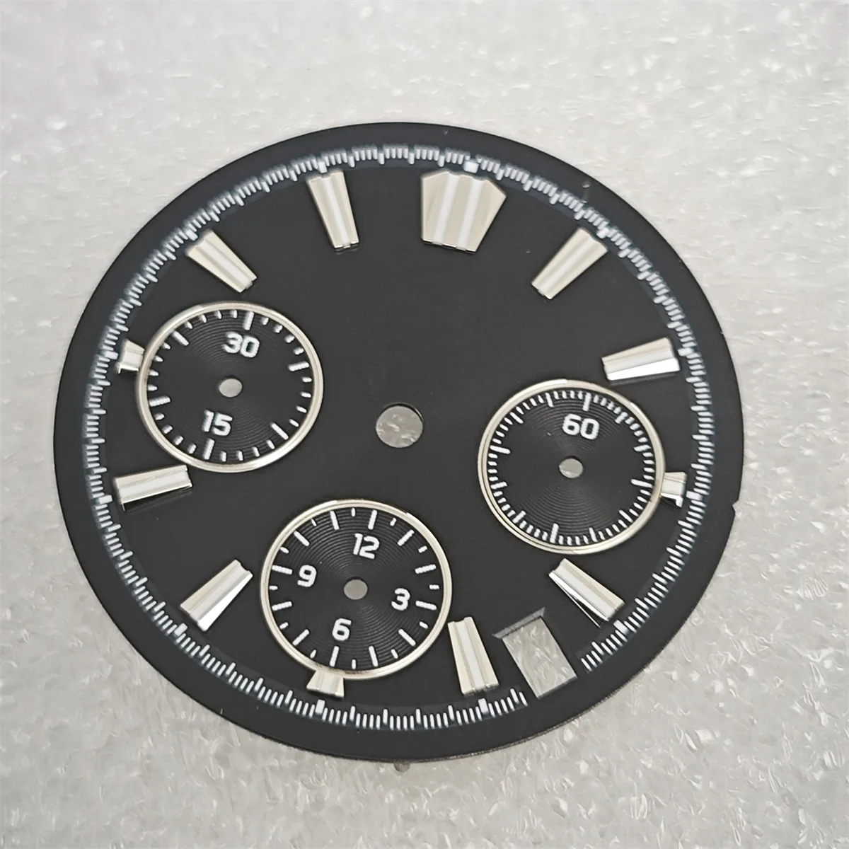 VK63 Watch Dial 29.5mm BGW9 Dial with Ice Blue Blue for VK63 Quartz Hand Movement Accessories VK63 Hands Quartz Movement Parts