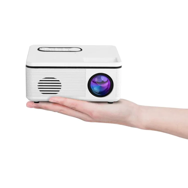 New arrival S361 80 lumens 320 x 240 Pixel Portable Mini Projector, Support 1080P, EU Plug(White)