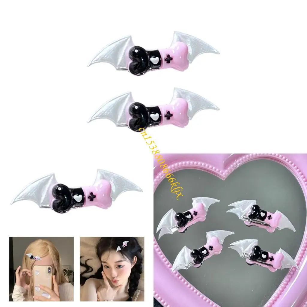 

Kidcore Hairpin Новинка Крыло Клип Клип Kidcore Bat Wing -е уникальные пучки 066c