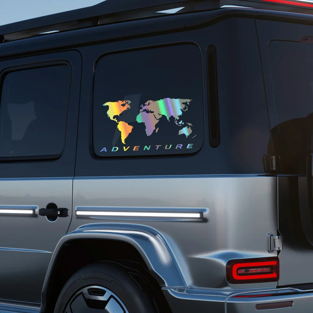 Laptop Accessories World - World Map Adventure Car Sticker Auto