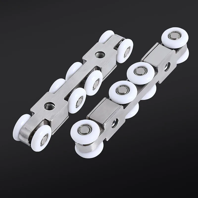 Door Wardrobe Hardware Hanging Wheel Thickened Silent Roller1PCS Stainless Steel Sliding Door Hanging Wheel Indoor Sliding