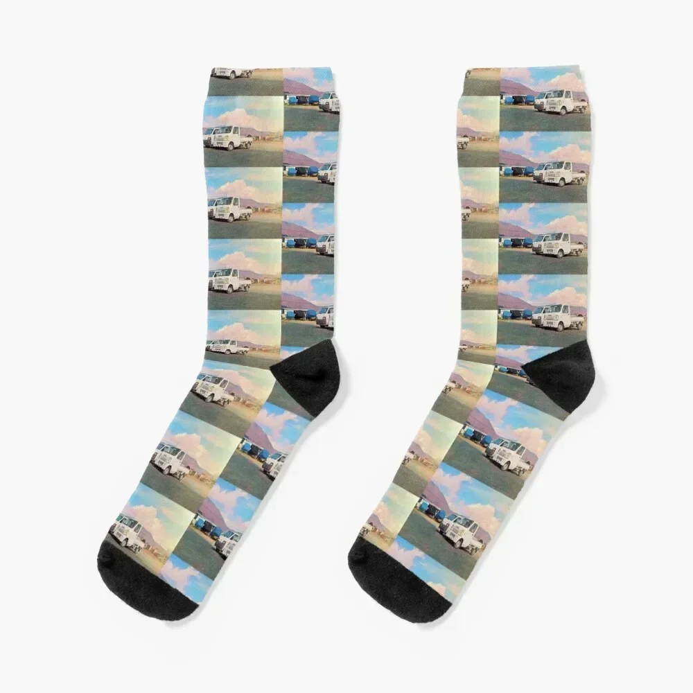 Mini Trucks near the Lake Socks funny sock kids snow with print Mens Socks Women's