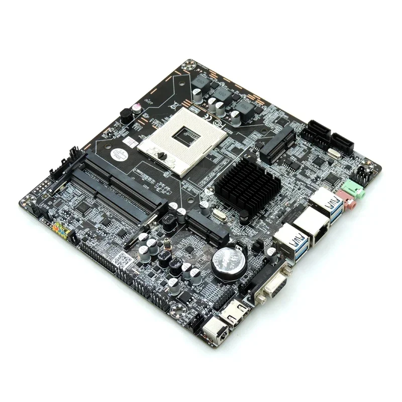 HM55/HM65 988-pin second and third generation i3i5i7 industrial control all-in-one computer advertising machine ITX motherboard