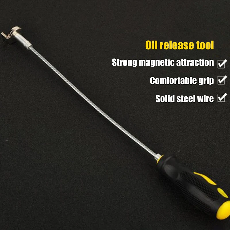 **Strong Magnetic Oil Plug Remover Wrench Anti Scald Oil Drain Plug Removal Tool Auto Car Maintenance Tool