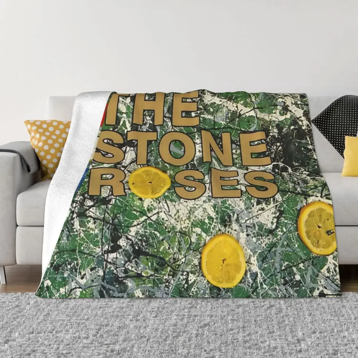 The Stone Roses Throw Blanket Luxury Brand Blanket Shaggy Blanket Tourist Blanket