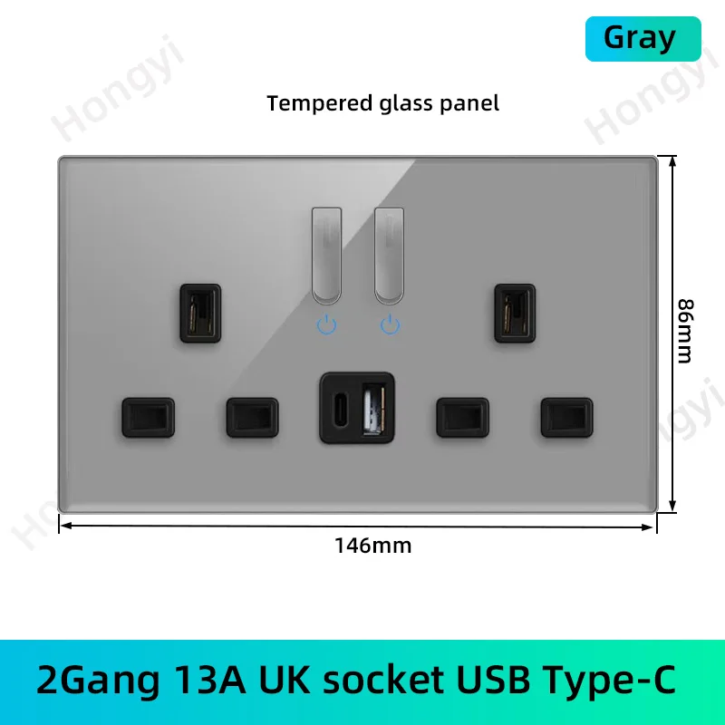 Variant: UK 13A USB C