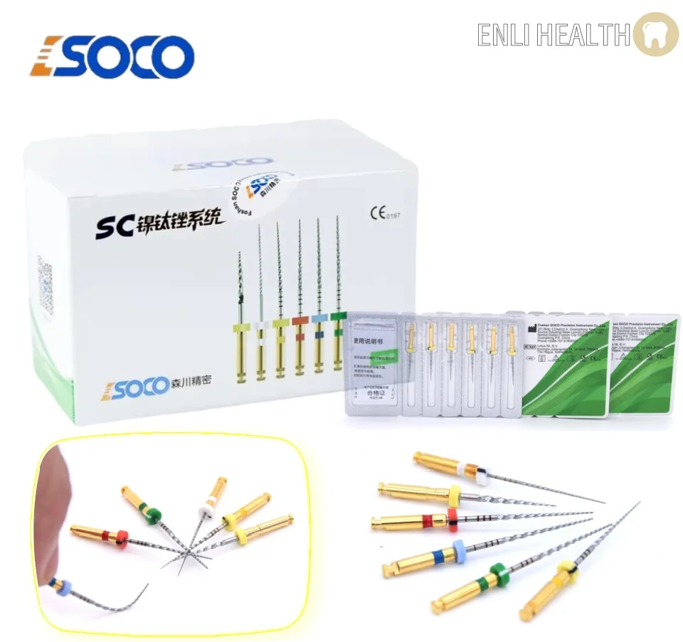 SOCO Anti-Fatigue Nickel Titanium Canal Shaping Files, Top-Notch Alloy Optimal Rotary Cutting Performance and Durability