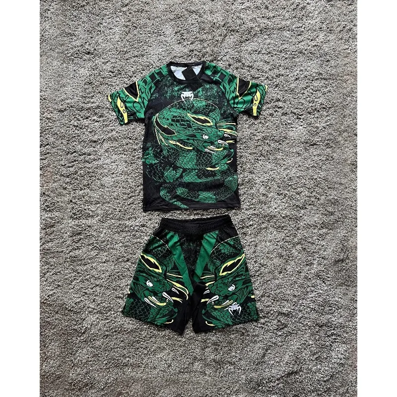 Best-selling Men's and Women's Outdoor Sports Casual Short-sleeved Short-pants Sets; Martial Arts and Boxing Clothing