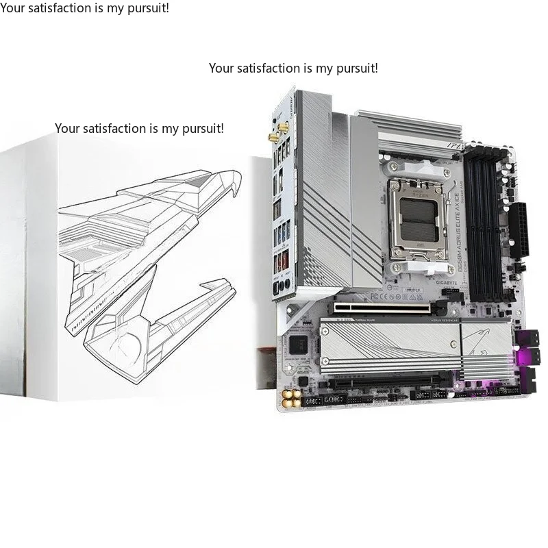 Applicable GIGABYTE B650M AORI ELITE AX ICE main board DDR5 Applicable AM5 7600X7800X3D
