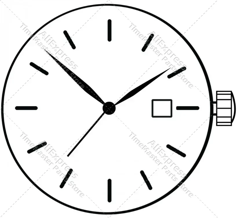 Miyota 1S13 gerakan kuarsa Jepang GR12 tanggal di 3 buatan Jepang