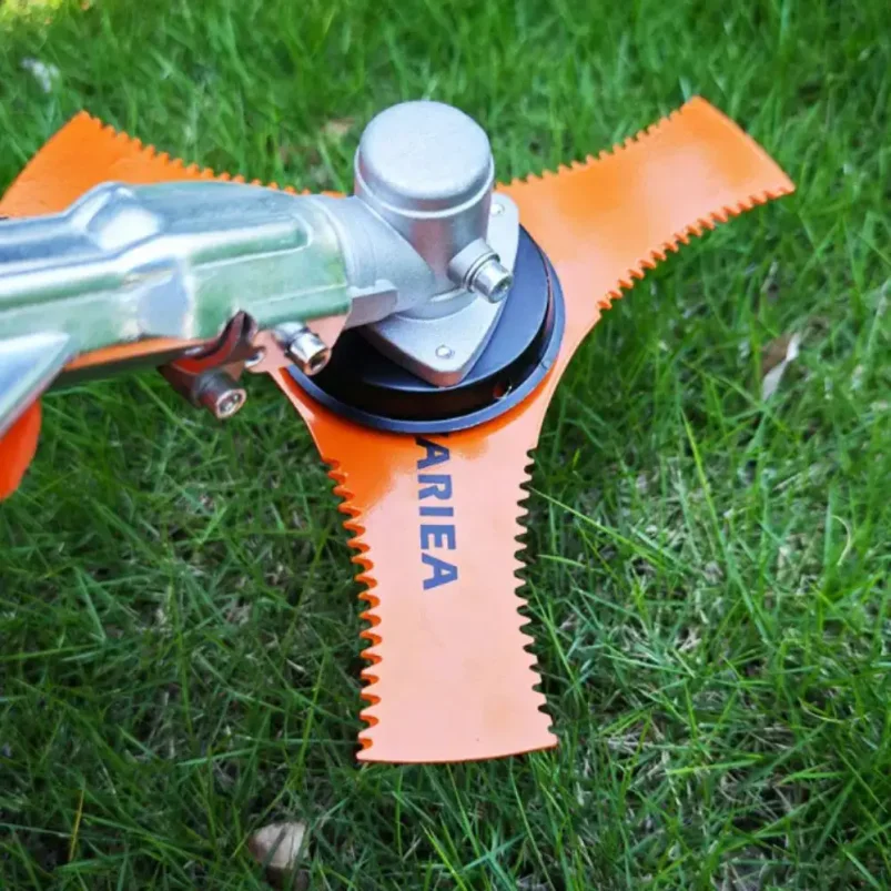 Manganese Steel Lawn Mower Cutter Three Teeth Imported Manganese Steel Cutter Steel Quenching Three Teeth Cutter Grass Cutting